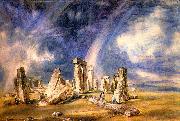 John Constable Stonehenge oil painting